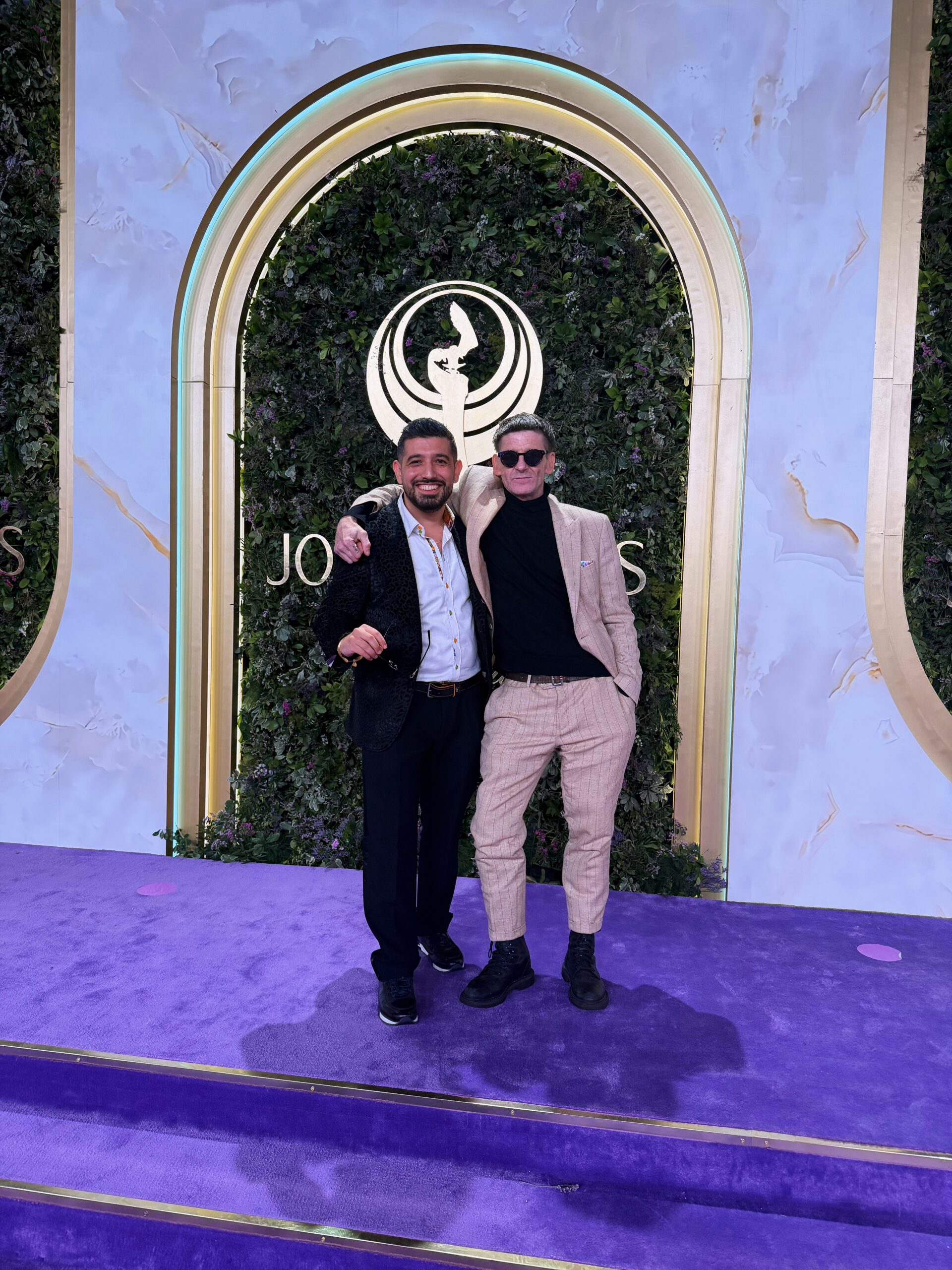 Nav Salimian with actor Paul Anderson