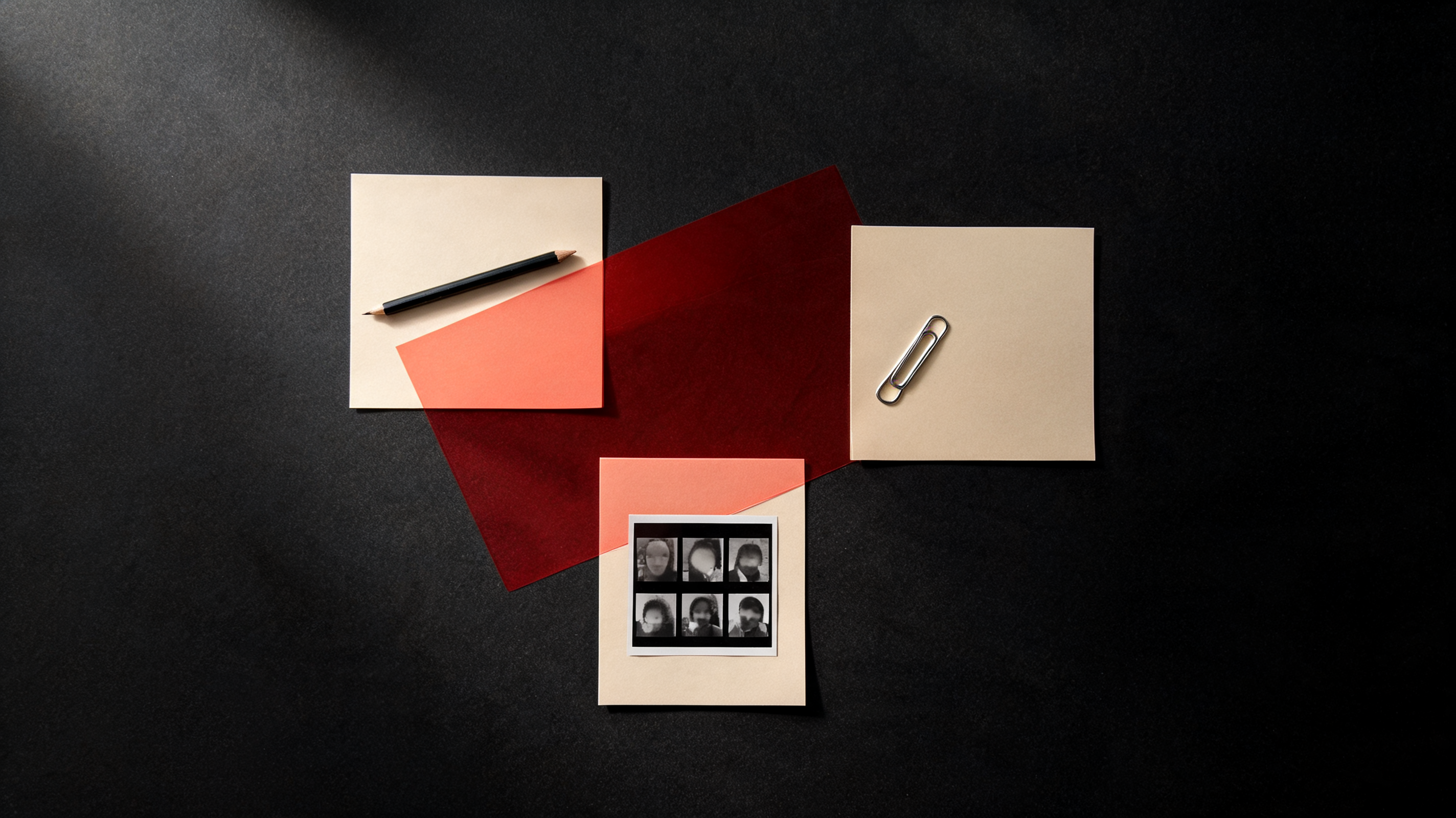 Creative briefing materials representing a professional talent partnership