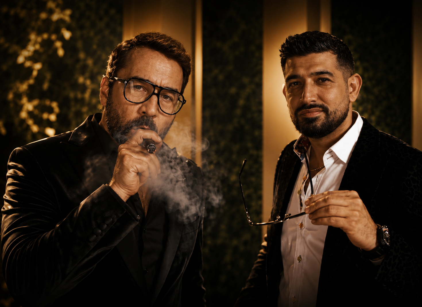 Jeremy Piven and Never-Before founder Nav Salimian at the Joy Awards 2026 in Riyadh