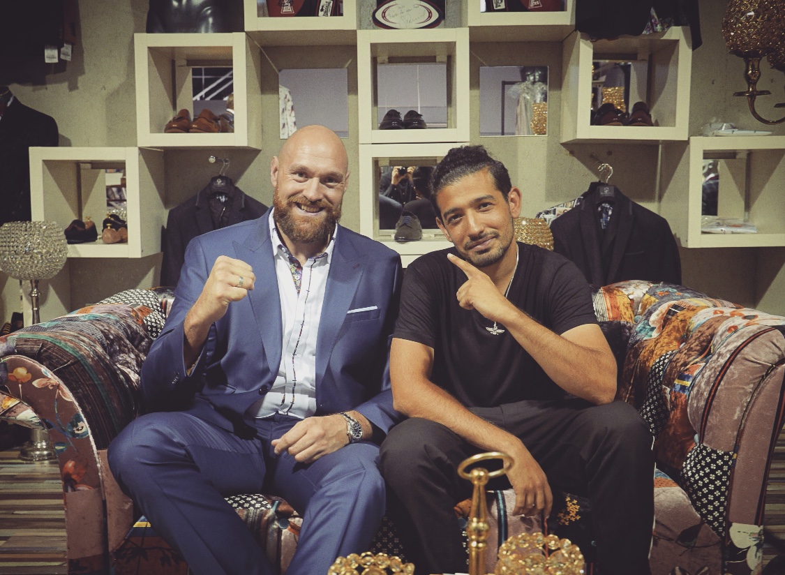 Nav Salimian with Tyson Fury