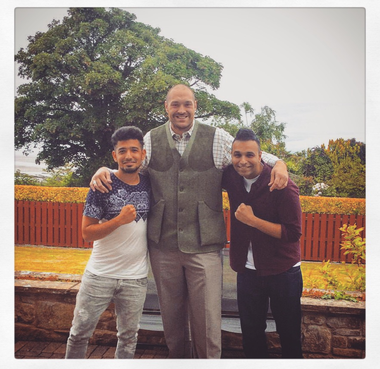 Navid Salimian with Tyson Fury at the beginning of their working relationship in 2015