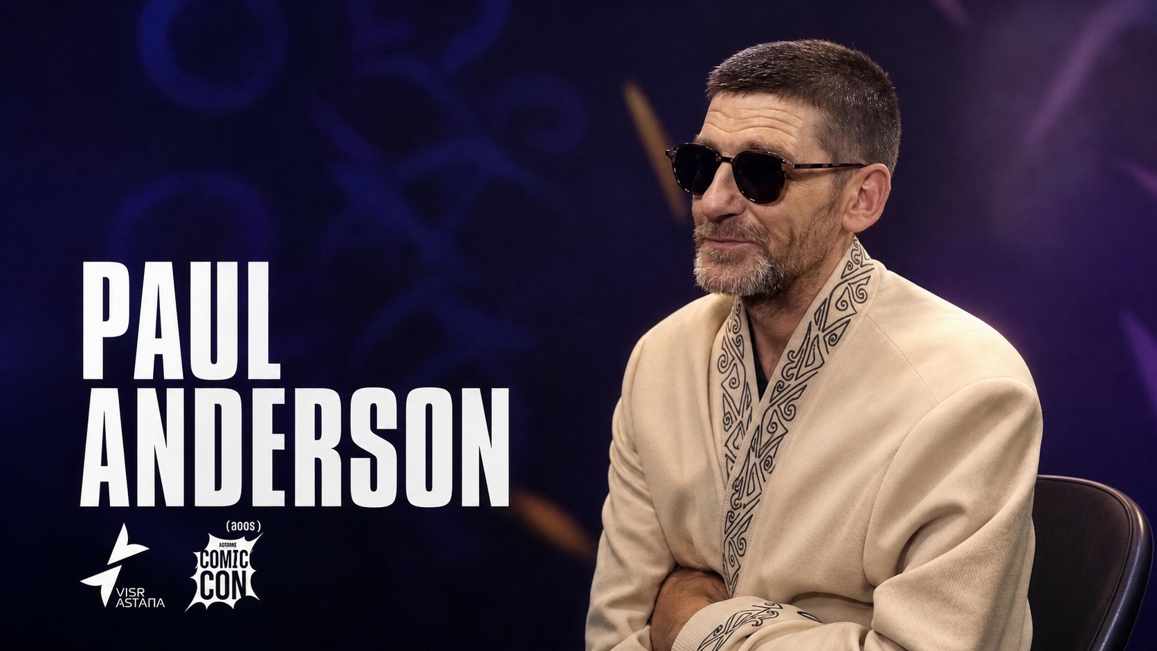 Paul Anderson appearing at Comic Con Astana 2026 in Kazakhstan