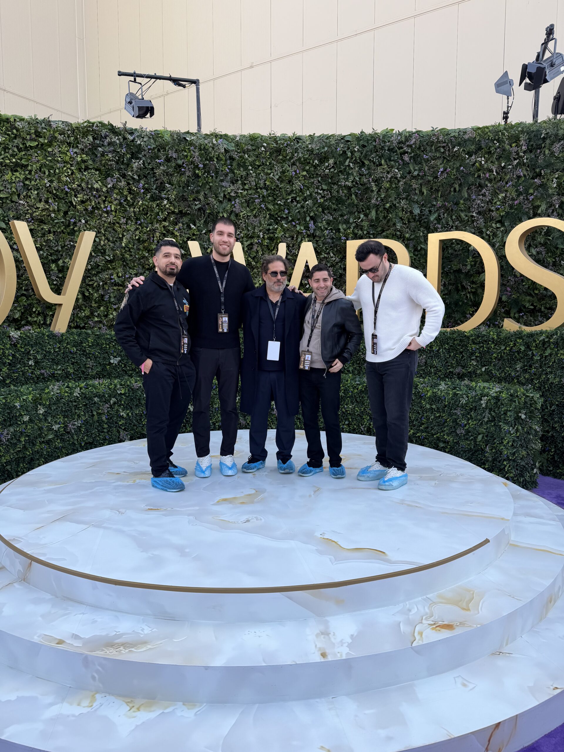 Jeremy Piven with the Never-Before and Talent Resources teams at the Joy Awards