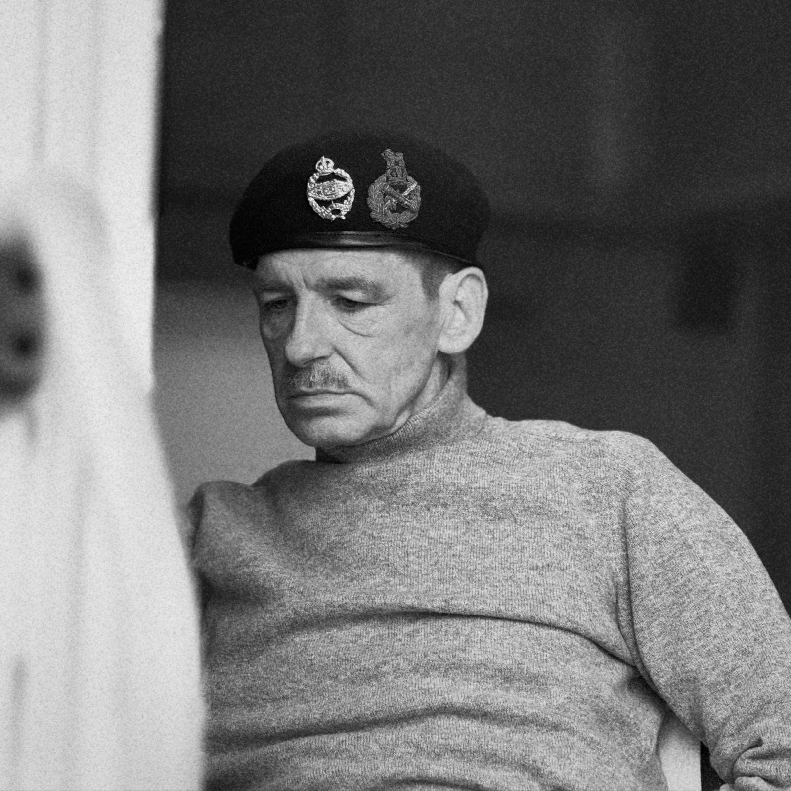 Paul Anderson in character as Field Marshal Bernard Montgomery in Fortitude